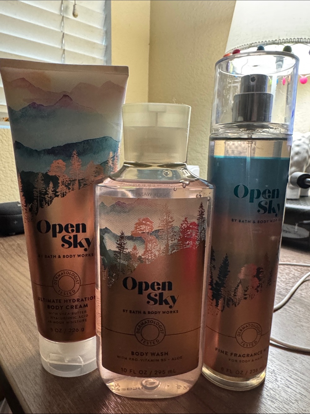 Bath & Body Works Open Sky Body Care Set - Pink, Blue, Teal